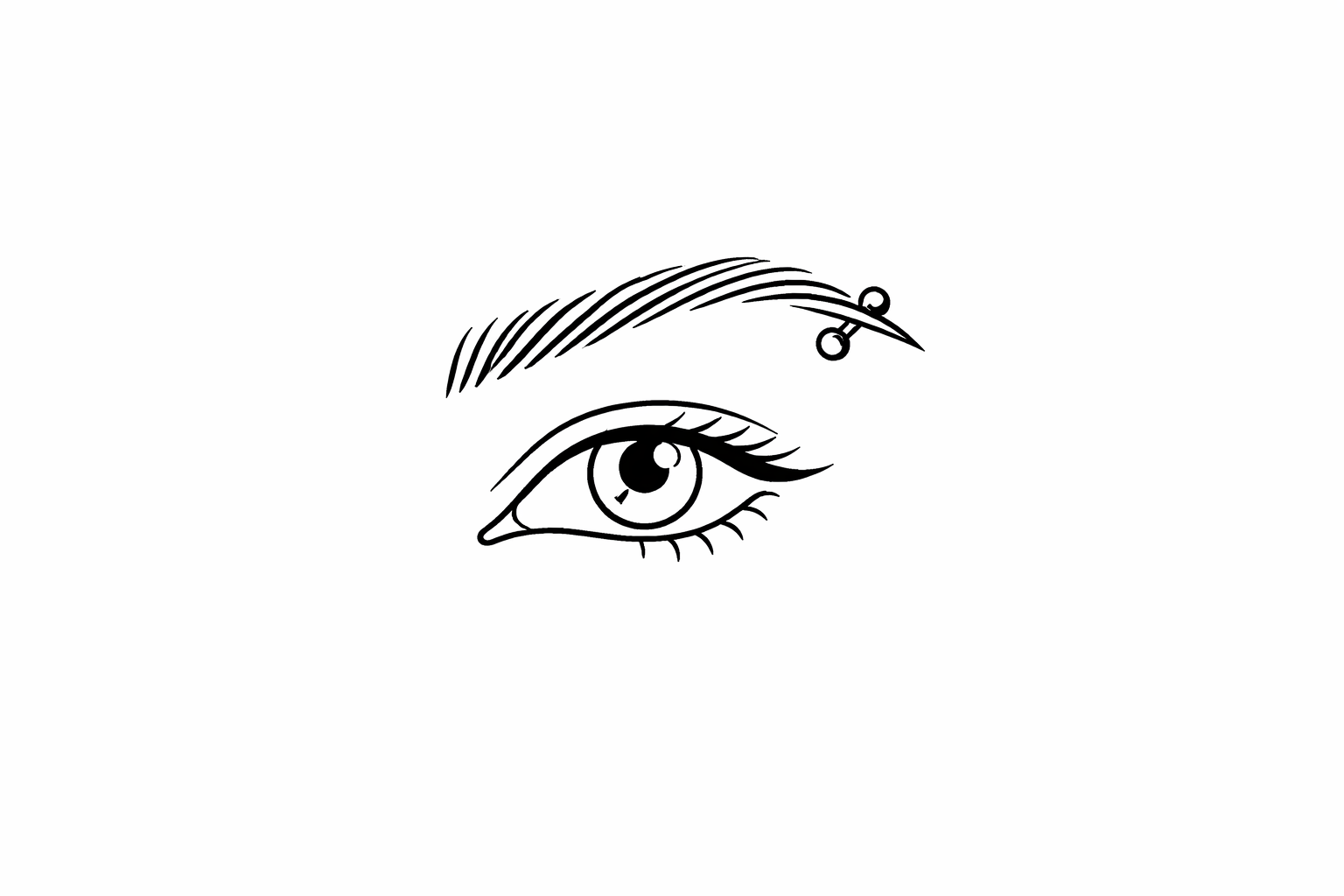 Augenbrauenpiercing